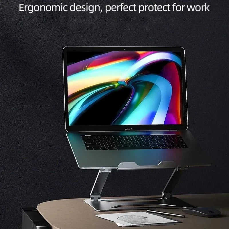 Aluminum Laptop Holder for 14-17.3 Inch Screens - Ergonomic