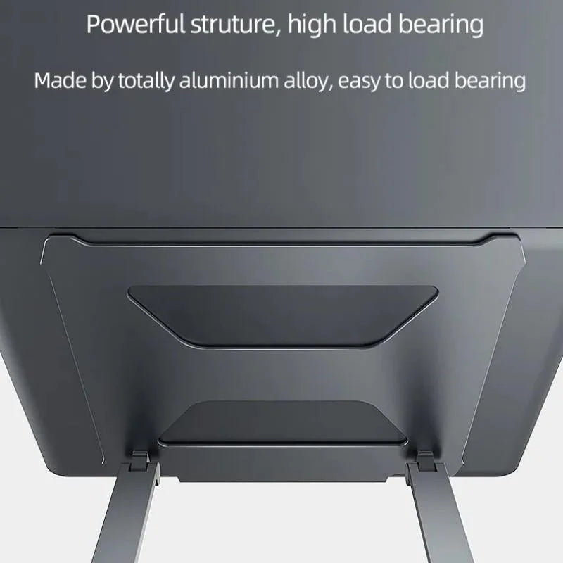 Aluminum Laptop Holder for 14-17.3 Inch Screens - Ergonomic