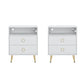 Amelia Modern LED Bedside table with USB and power socket