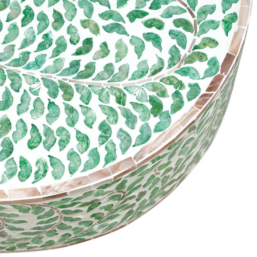 AMELIA OVAL MOTHER OF PEARL COFFEE TABLE - Furniture >