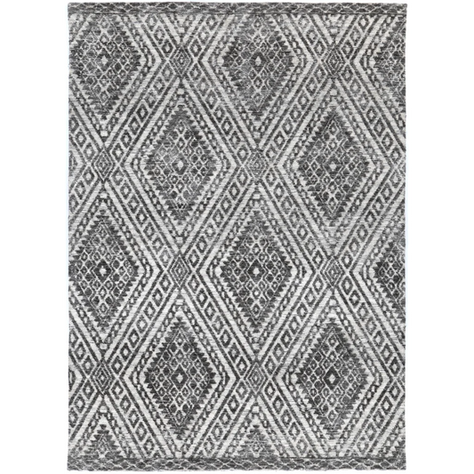 Amritsar AMRI05 Charcoal & Beige Rug - 160x230 - Home &
