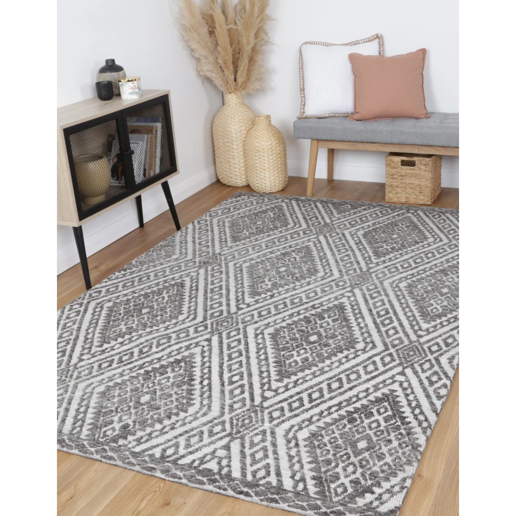 Amritsar AMRI05 Grey Rug - 160x230 - Home & Garden