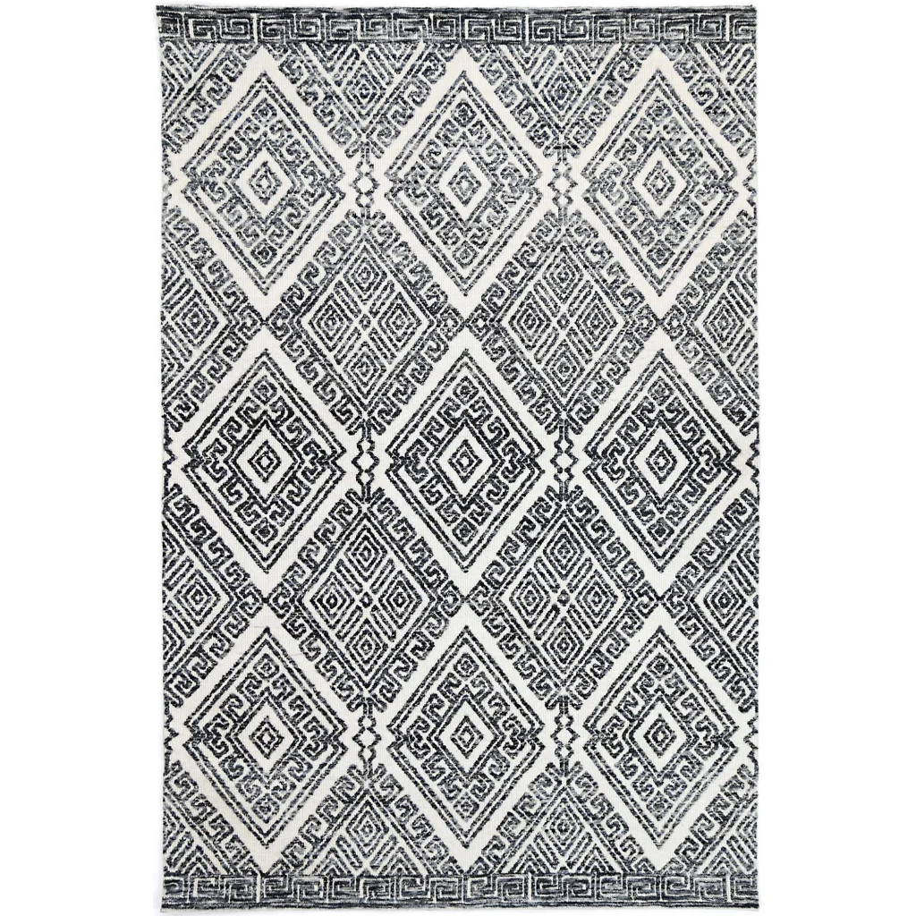 Amritsar Glenfalls Anthracite Tribal Rug - 160x230 - Home &