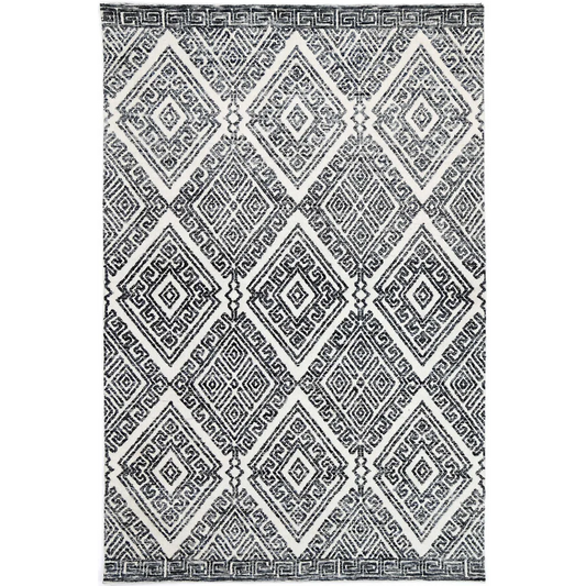 Amritsar Glenfalls Anthracite Tribal Rug - 160x230 - Home &