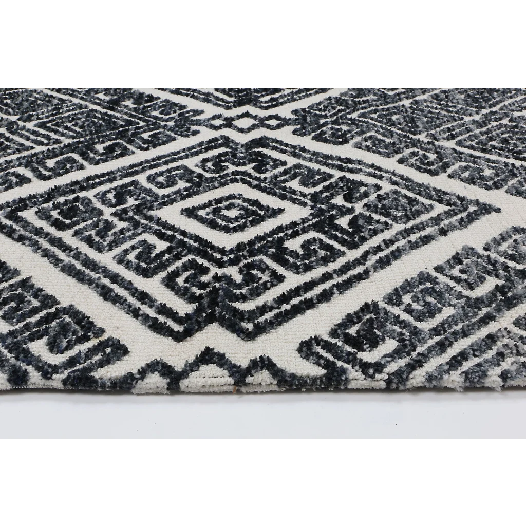 Amritsar Glenfalls Anthracite Tribal Rug - 160x230 - Home &