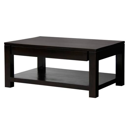 Amsterdam 2 Drawer Coffee Table - Chocolate - Furniture >