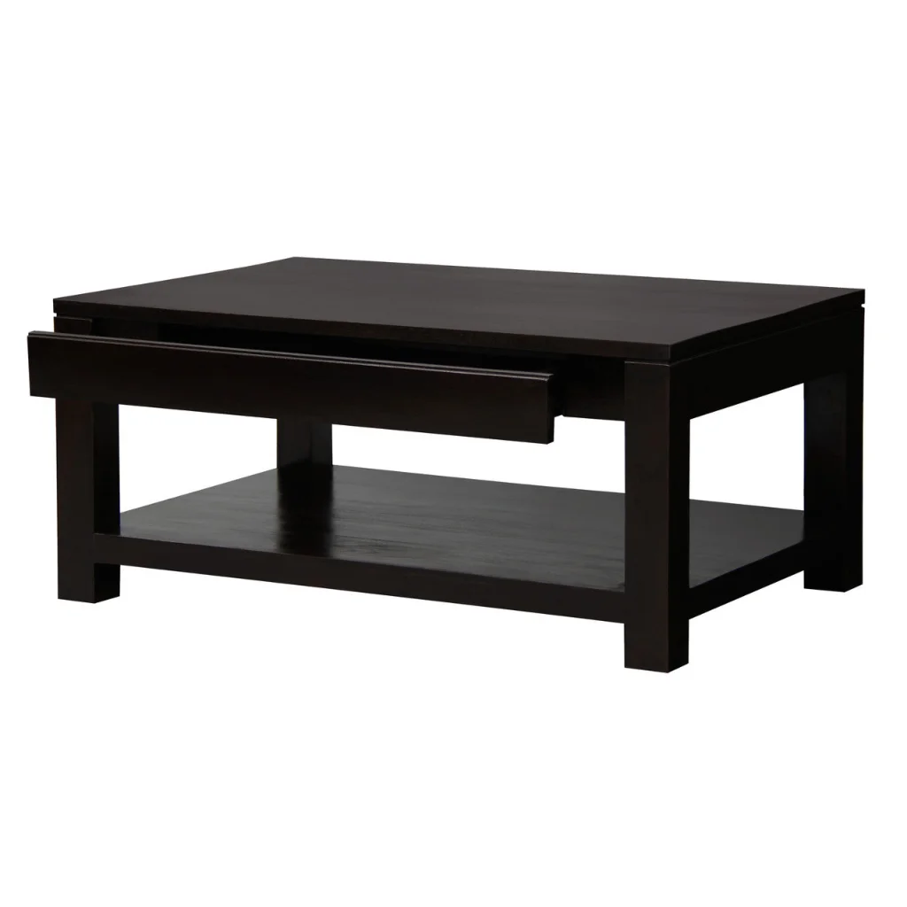 Amsterdam 2 Drawer Coffee Table - Chocolate - Furniture >