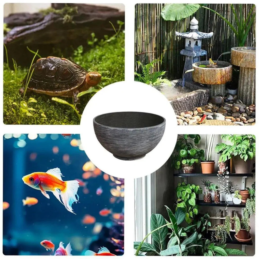 Ancient Fish Tank Lotus Flower Pot Water Lily Bowl Garden