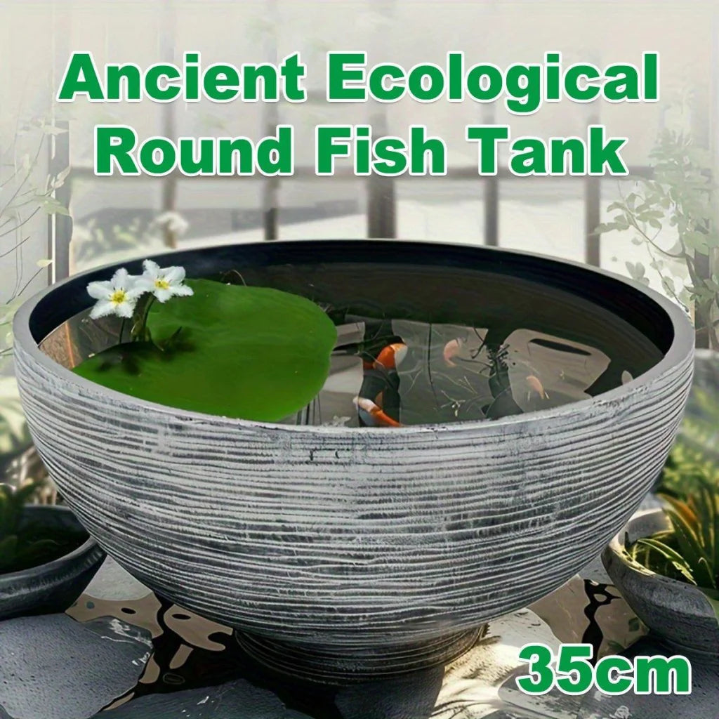 Ancient Fish Tank Lotus Flower Pot Water Lily Bowl Garden