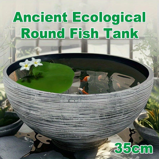 Ancient Fish Tank Lotus Flower Pot Water Lily Bowl Garden
