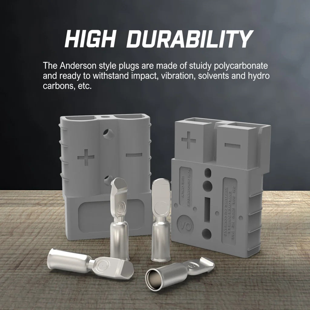 Anderson Style Plug 10X 50A Copper Connectors Terminals