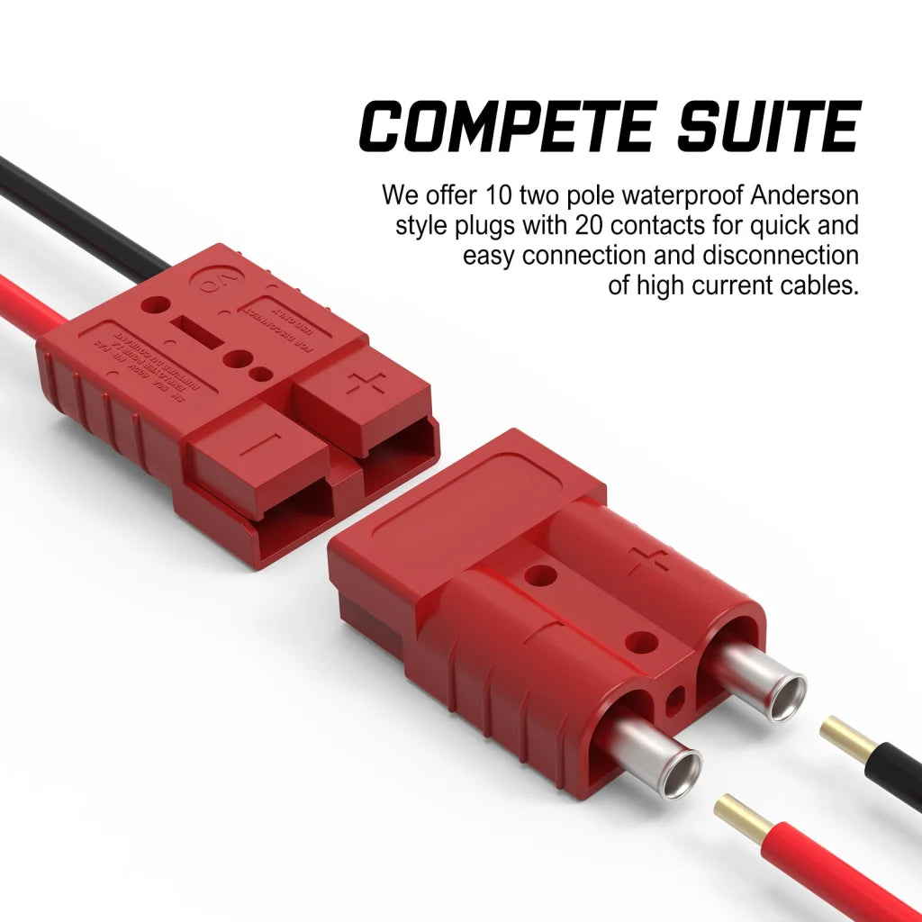 Anderson Style Plug 10X 50A Copper Connectors Terminals