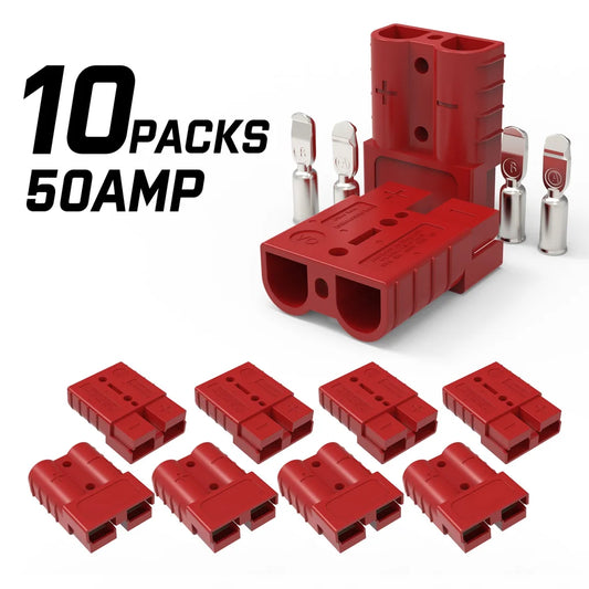 Anderson Style Plug 10X 50A Copper Connectors Terminals