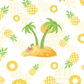 Angel DEPT Baby Muslin Wrap 120 X 120cm - Coconut Tree