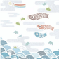 Angel DEPT Baby Muslin Wrap 120 X 120cm - Fish