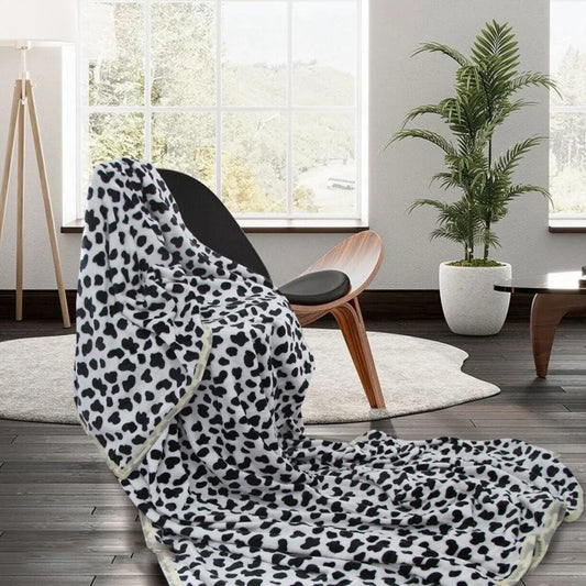 Animal Pattern Soft Flannel Plush Queen Size Blanket 220 x