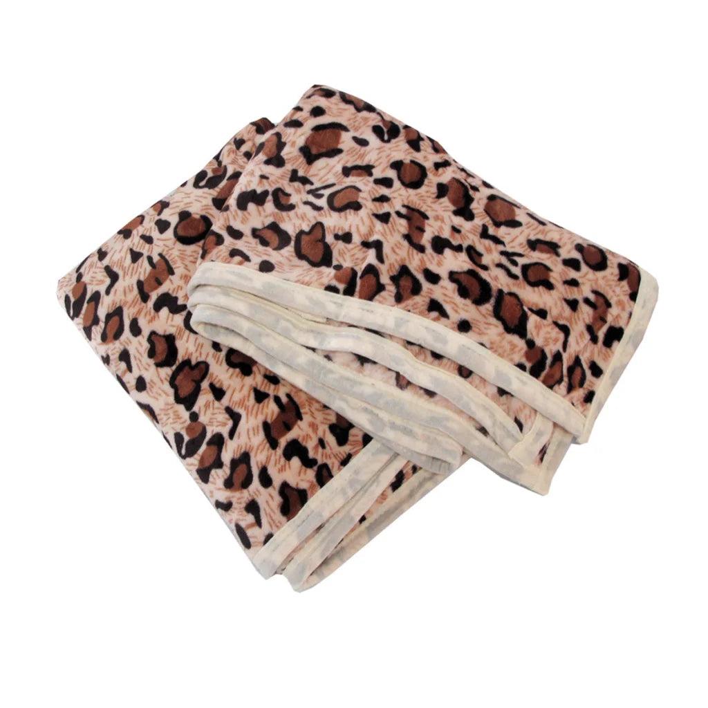 Animal Skin Pattern Soft Flannel Plush Single Size Blanket