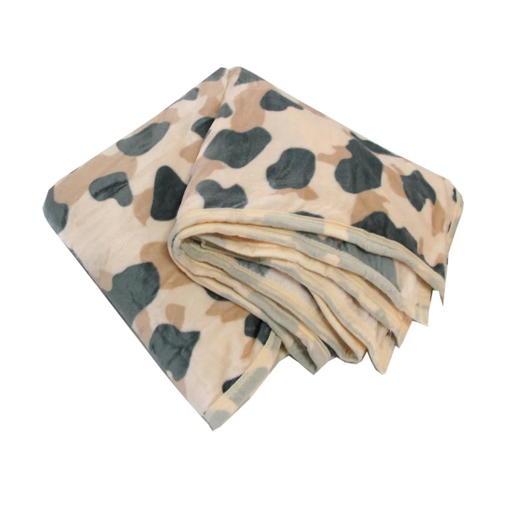 Animal Skin Pattern Soft Flannel Plush Single Size Blanket