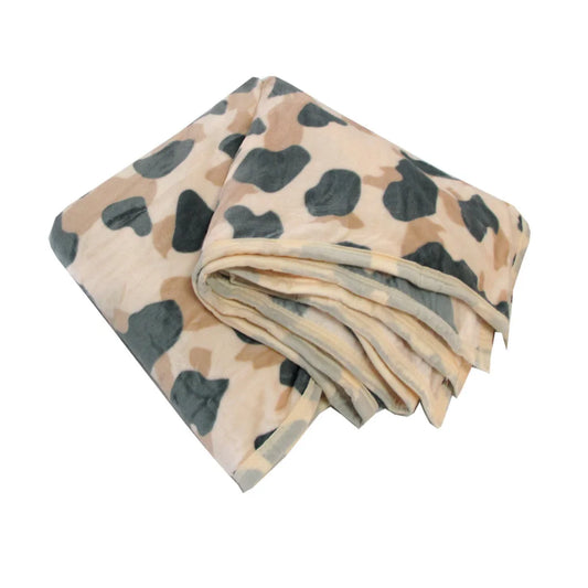 Animal Skin Pattern Soft Flannel Plush Single Size Blanket