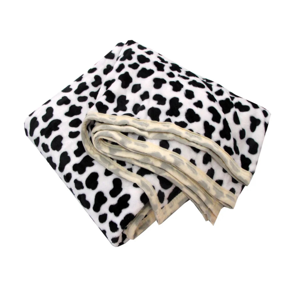 Animal Skin Pattern Soft Flannel Plush Single Size Blanket