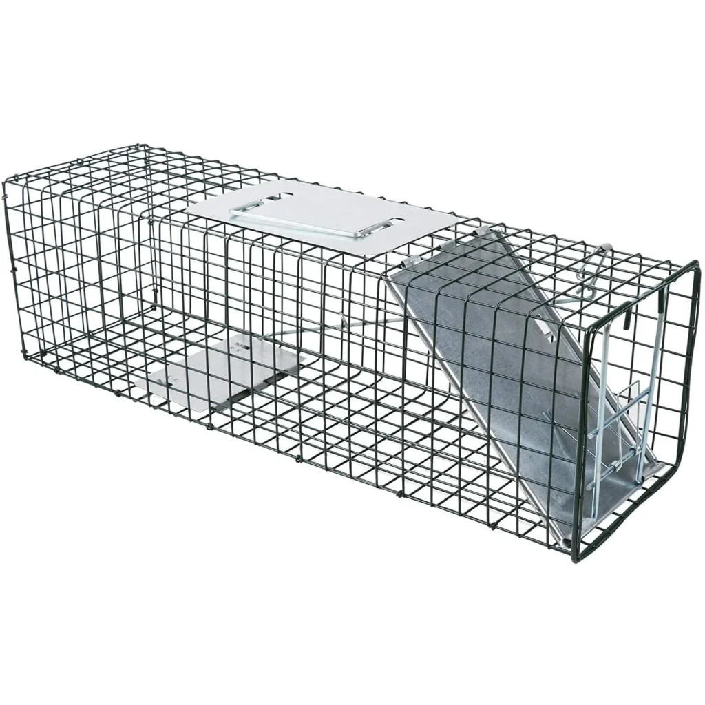 Animal Trap Cage Humane Live Steel Catch Possum Fox Rat Cat