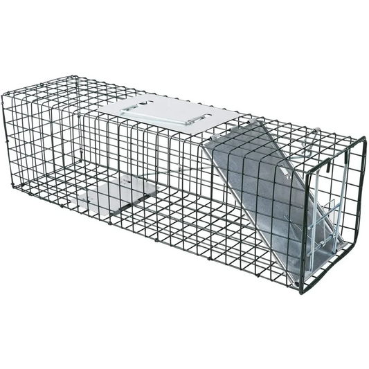 Animal Trap Cage Humane Live Steel Catch Possum Fox Rat Cat