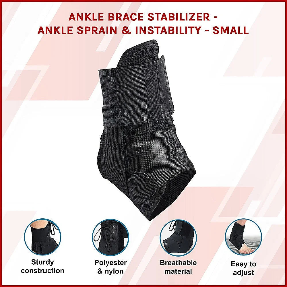 Ankle Brace Stabilizer for Sprain & Instability - Small
