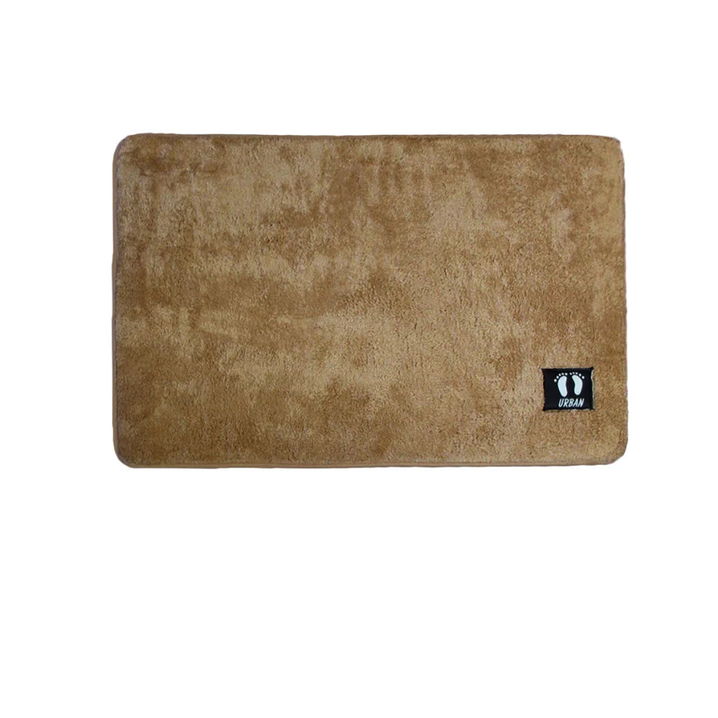 Anti-Slip Polyester Bath Mat Asha 50x80cm - Brown - Pet Care