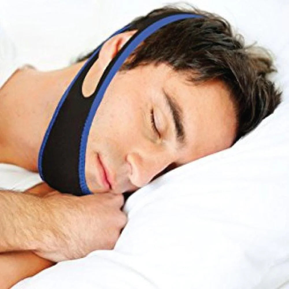 Anti Snoring Aid Adjustable Chin Strap - Jaw Brace Sleeping