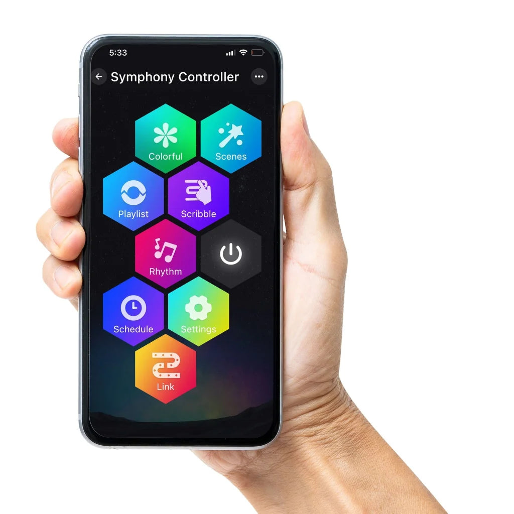 App Controlled LED Lightshow Spinner 60cm - Occasions >