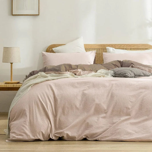 Apricot khaki 1.8m (Duvet Cover 180*220cm) Luxurious Soft