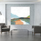 April Morning Wall Art Canvas 100cmx100cm White Frame