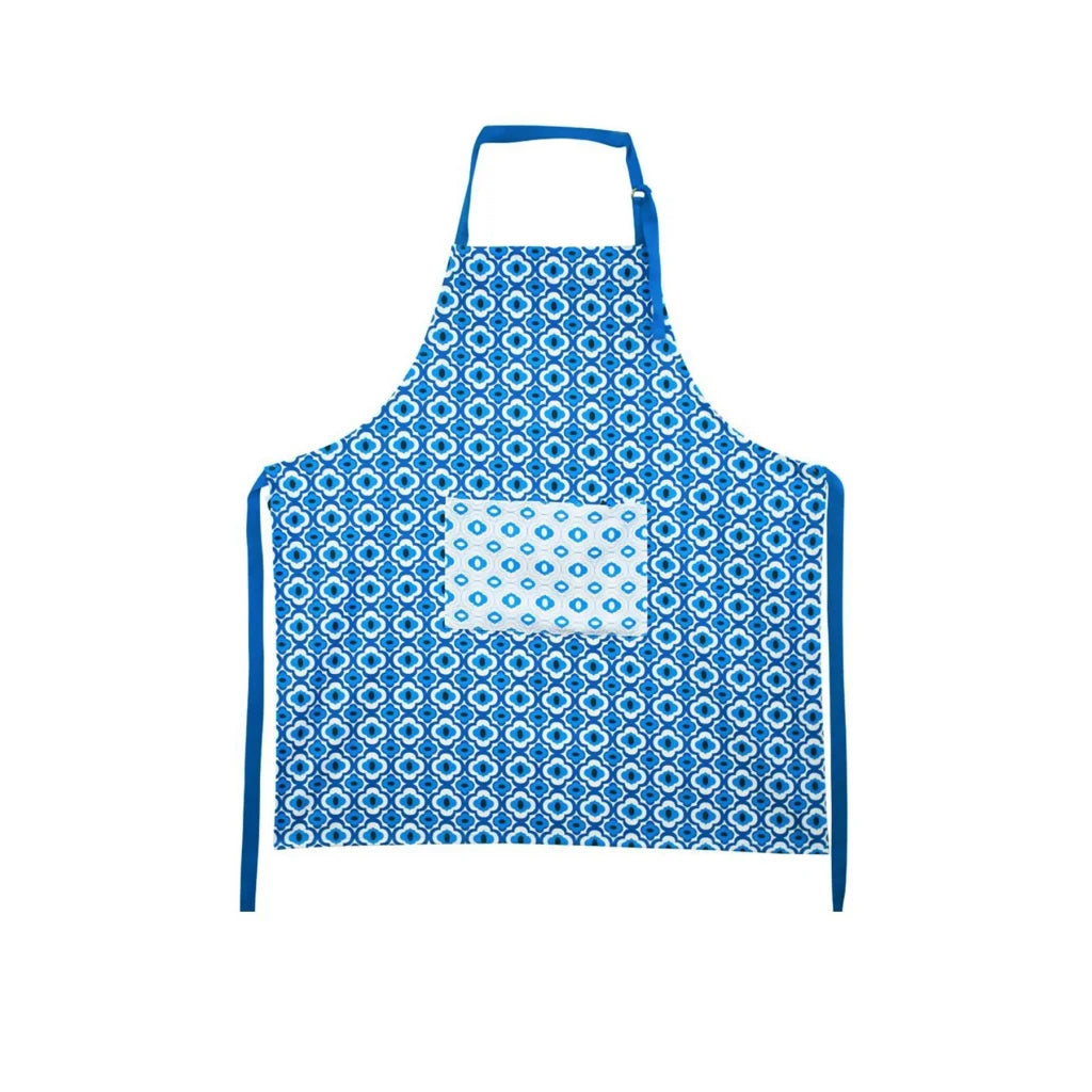 Apron IDC Homewares Cotton Azure Blue - Home & Garden