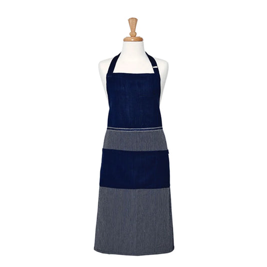Apron Ladelle Professional Series Stripe Navy Cotton 70 x