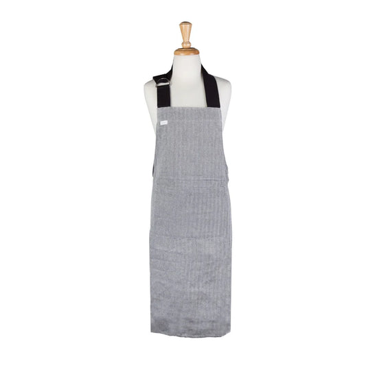 Apron Rans Herringbone Cotton - Black - Home & Garden