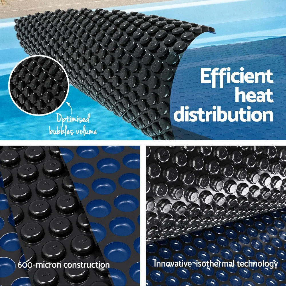 Aqua Buddy Pool Cover 600 Micron 11x4.8m w/ Roller 5.55m
