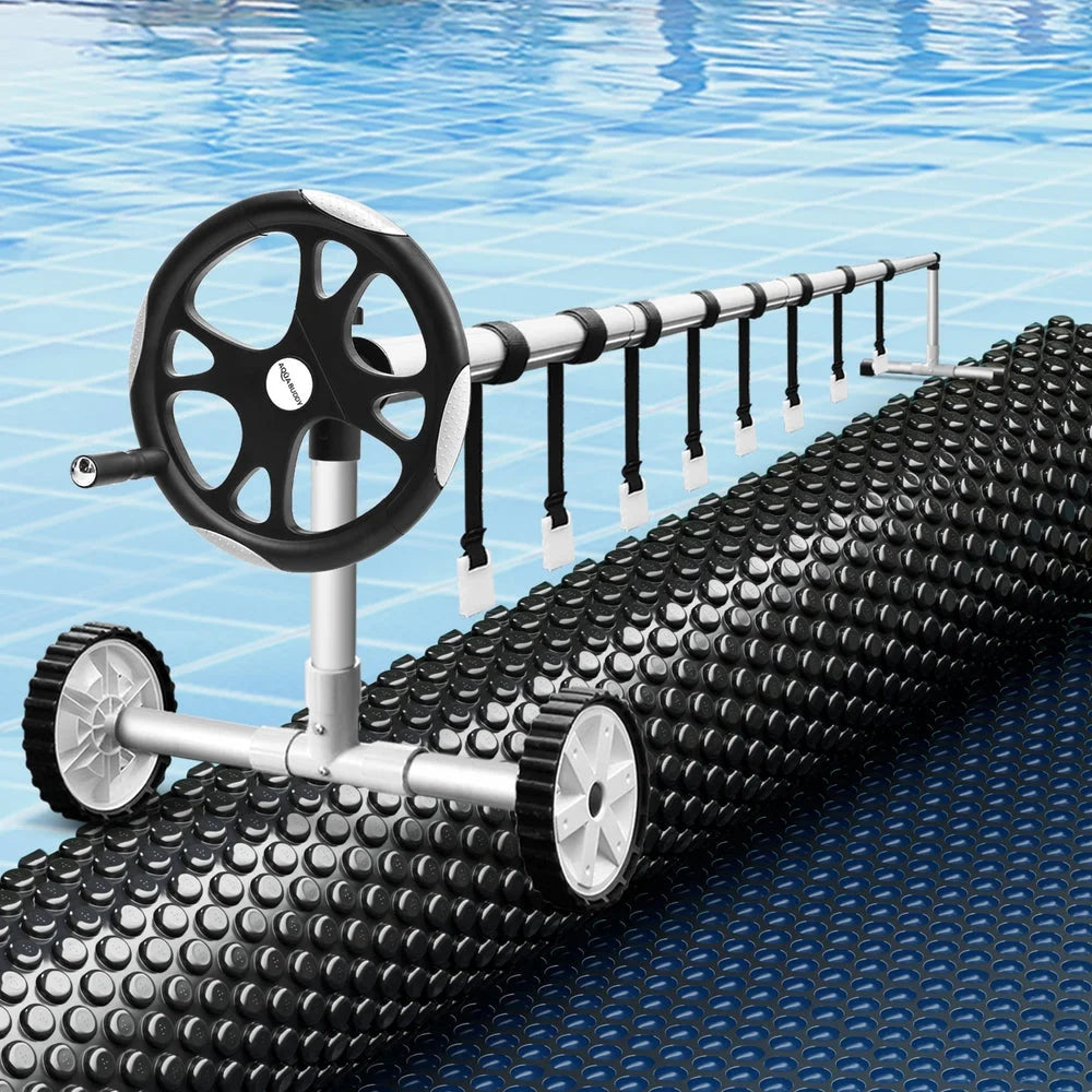 Aqua Buddy Pool Cover 600 Micron 11x4.8m w/ Roller 5.55m