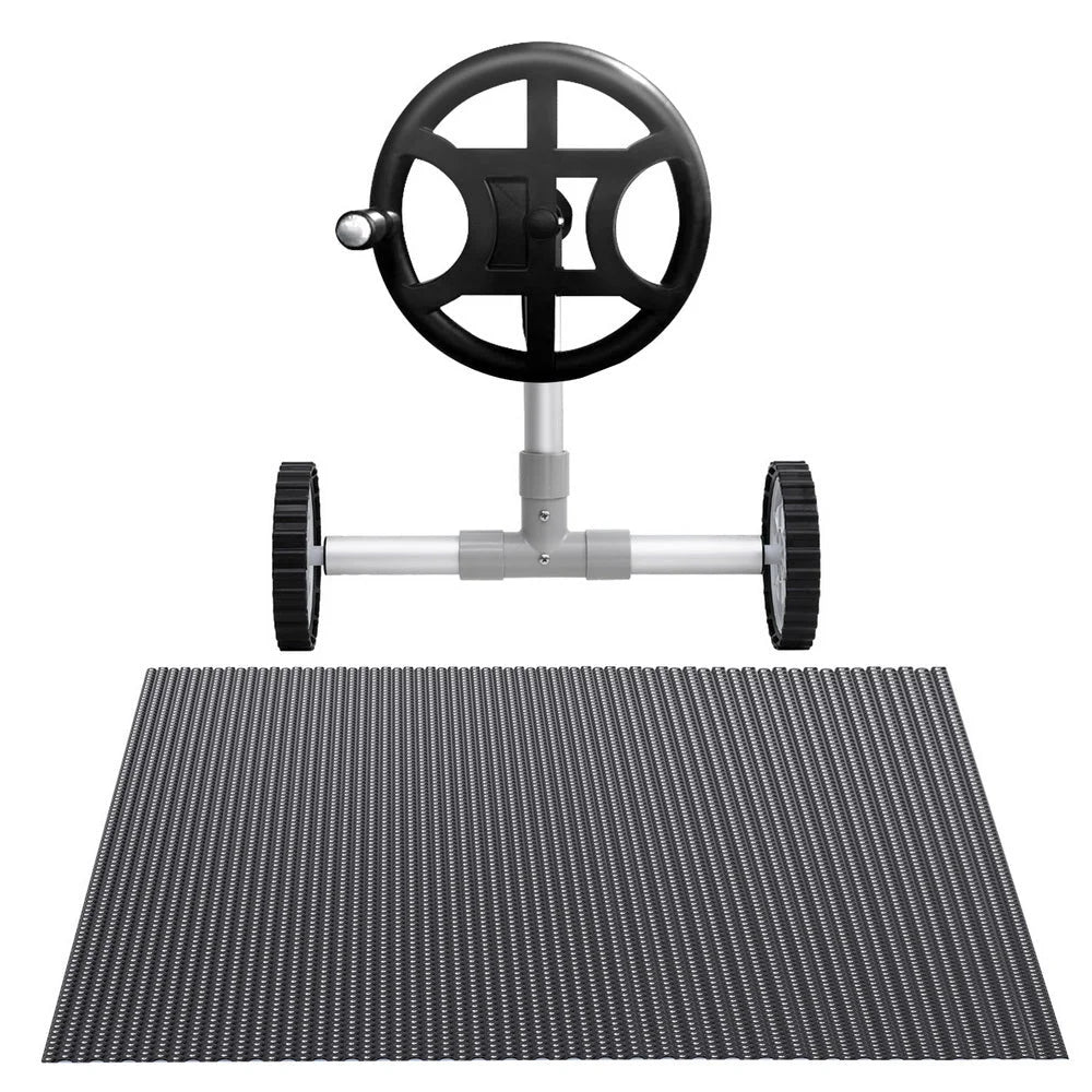 Black solar swimming pool cover