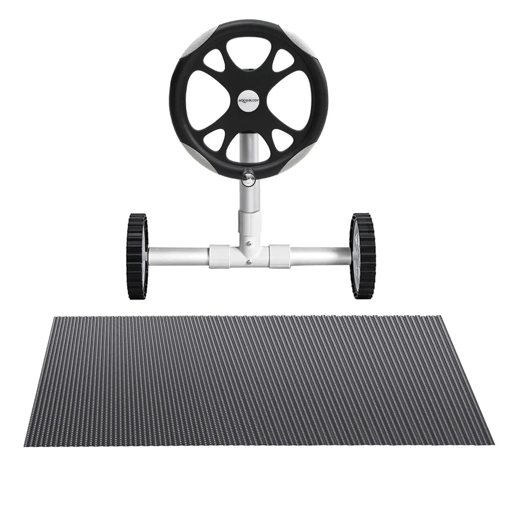 Aqua Buddy Pool Cover 600 Micron 7x4m w/ Roller 5.55m