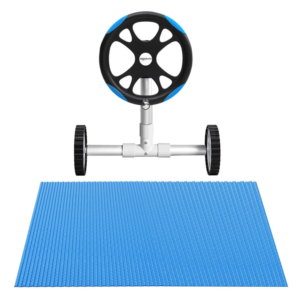 Blue 5x5m swimming pool cover with outdoor pool blanket material