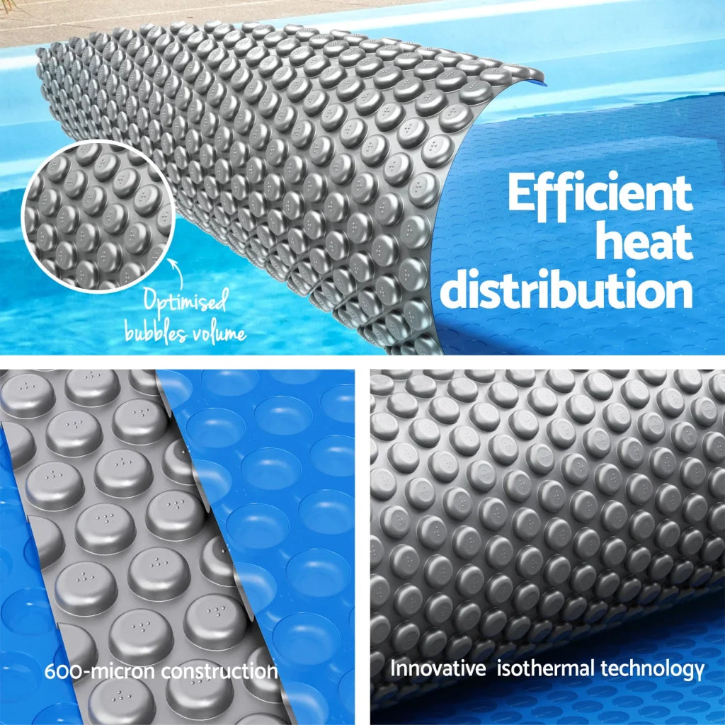 Aqua Buddy Pool Cover 600 Micron Solar Heat Blanket 8x4.2m