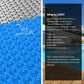 Aqua buddy pool with fitted edges and product hardware