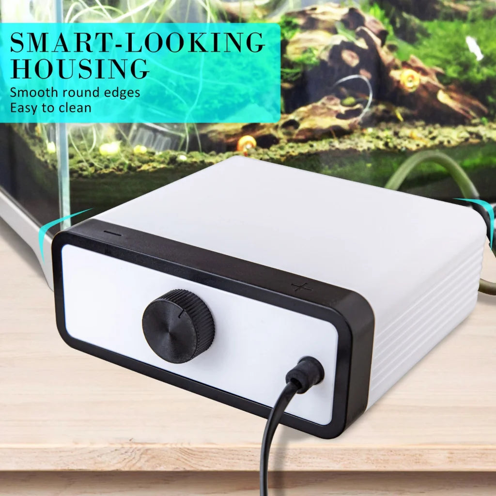 Aquarium Air Pump Oxygen Hydroponic 4 Outlet 670L/H 8W