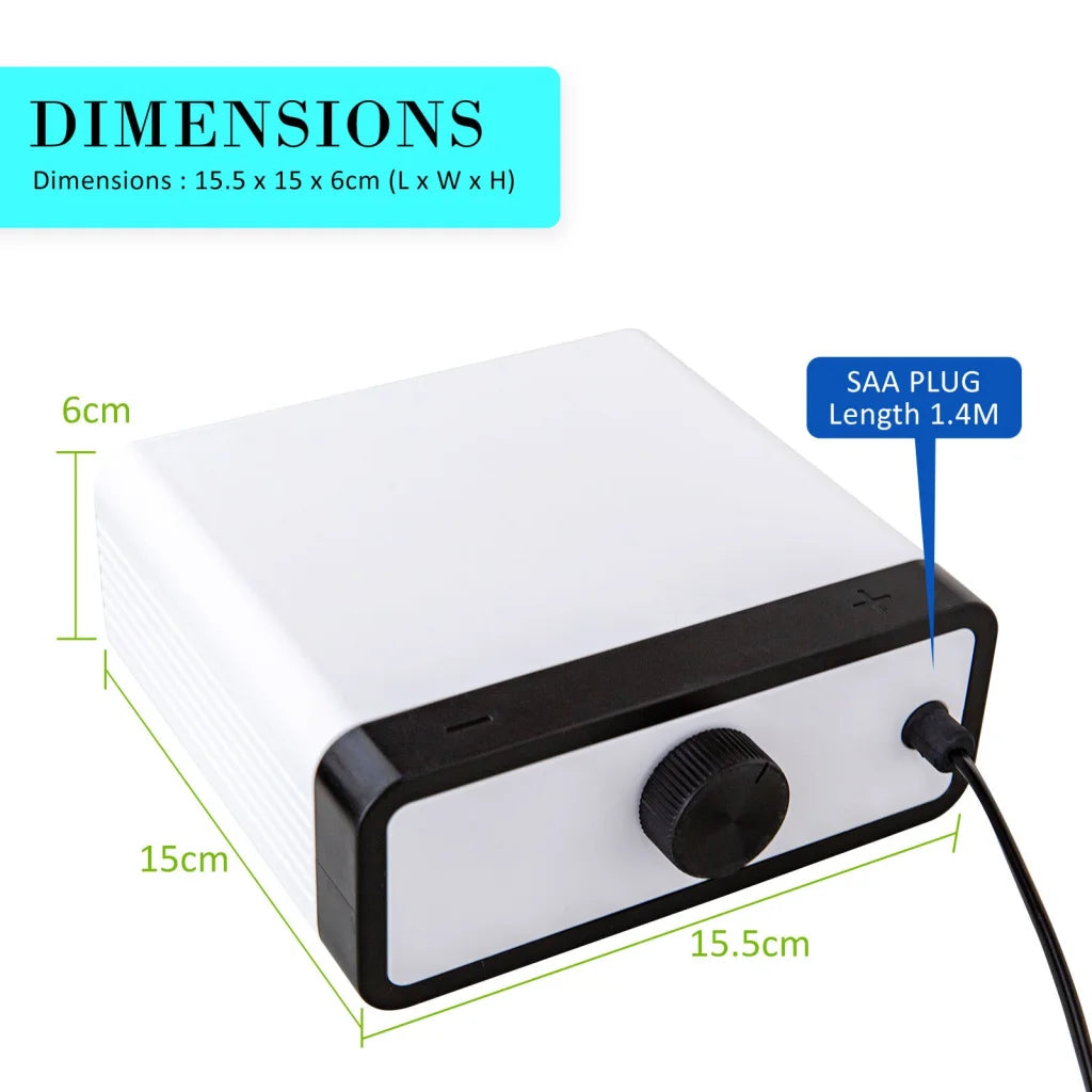 Aquarium Air Pump Oxygen Hydroponic 4 Outlet 670L/H 8W