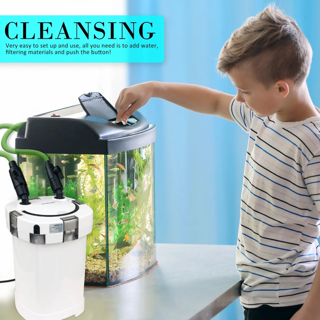 Aquarium External Canister Filter 1000L/H - Dynamic Power