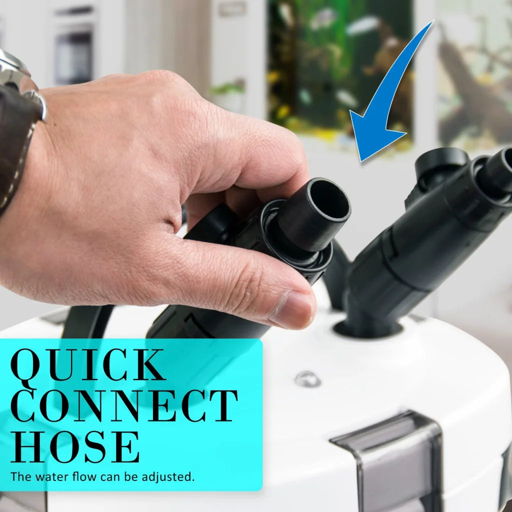 Aquarium External Canister Filter 1000L/H - Dynamic Power