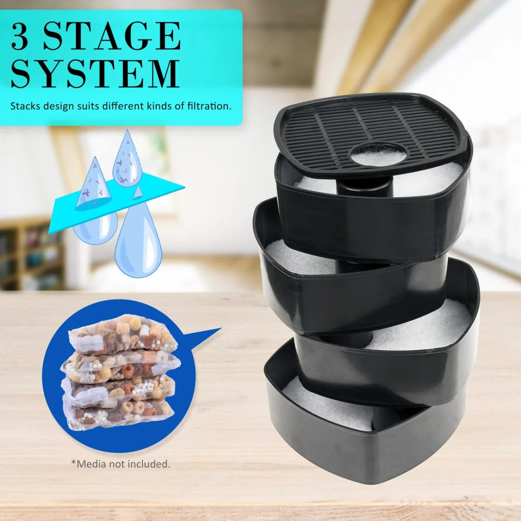 Aquarium External Canister Filter 1000L/H - Dynamic Power