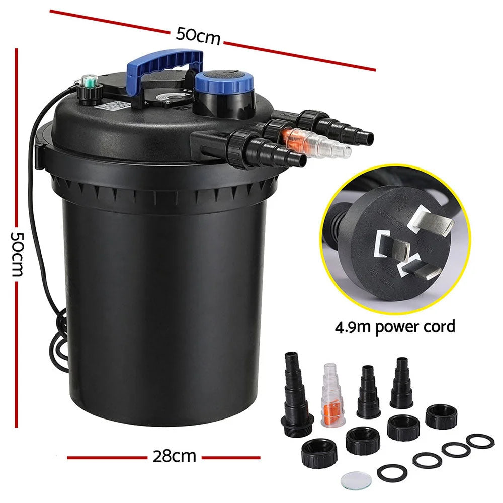 10000l garden water pump with pump casing and connector fittings