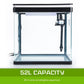Aquarium Fish Tank 52L Curved Glass RGB LED - Dynamic Power