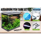 Aquarium Fish Tank 52L Curved Glass RGB LED - Dynamic Power
